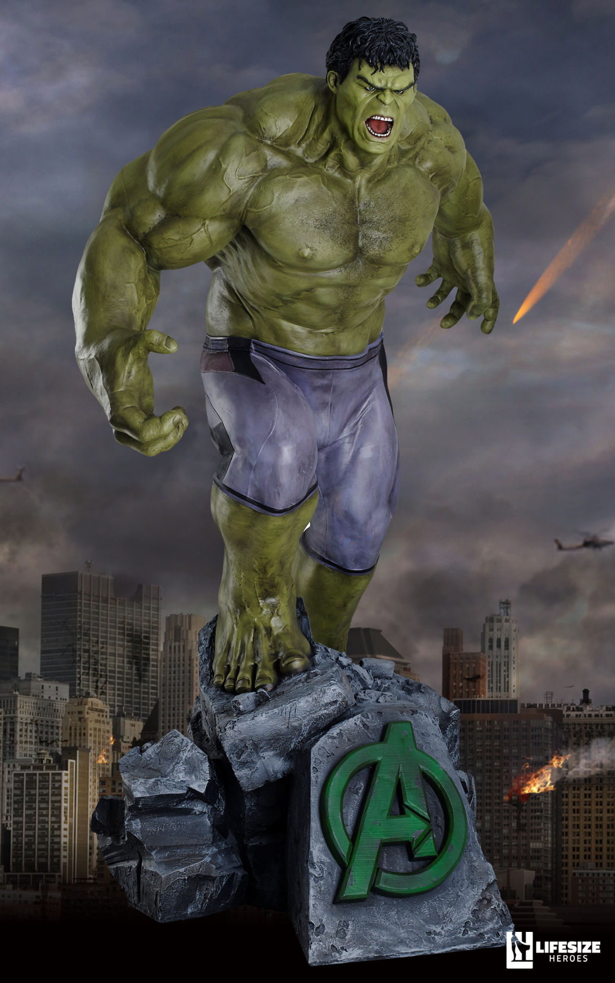 Hulk Avengers Age of Ultron - lebensgroße Statue / Figur