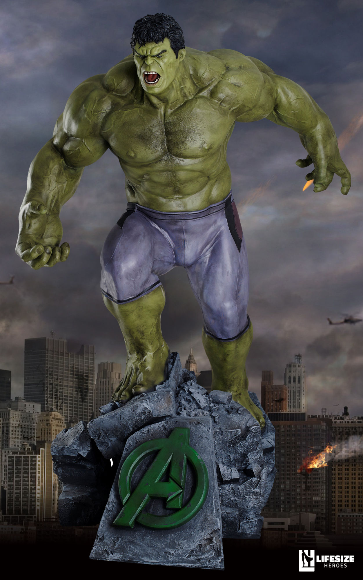 Hulk Avengers Age of Ultron - lebensgroße Statue / Figur